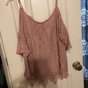 Francesca’s mauve top